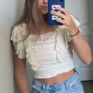 Free people frilly top